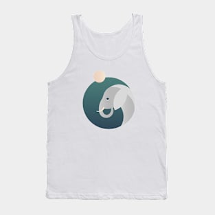 Elephant at sunset Tank Top